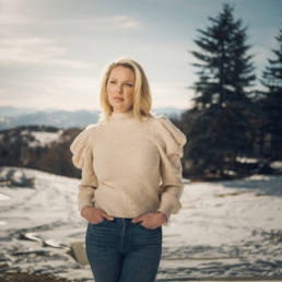 Katherine Heigl in Utah on January 8, 2021. Photo by Chad Kirkland for the Washington Post.