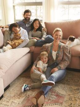 Katherine Heigl, Josh Kelley and family photographed for Parents Magazine by Mark Williams and Sara Hirakawa