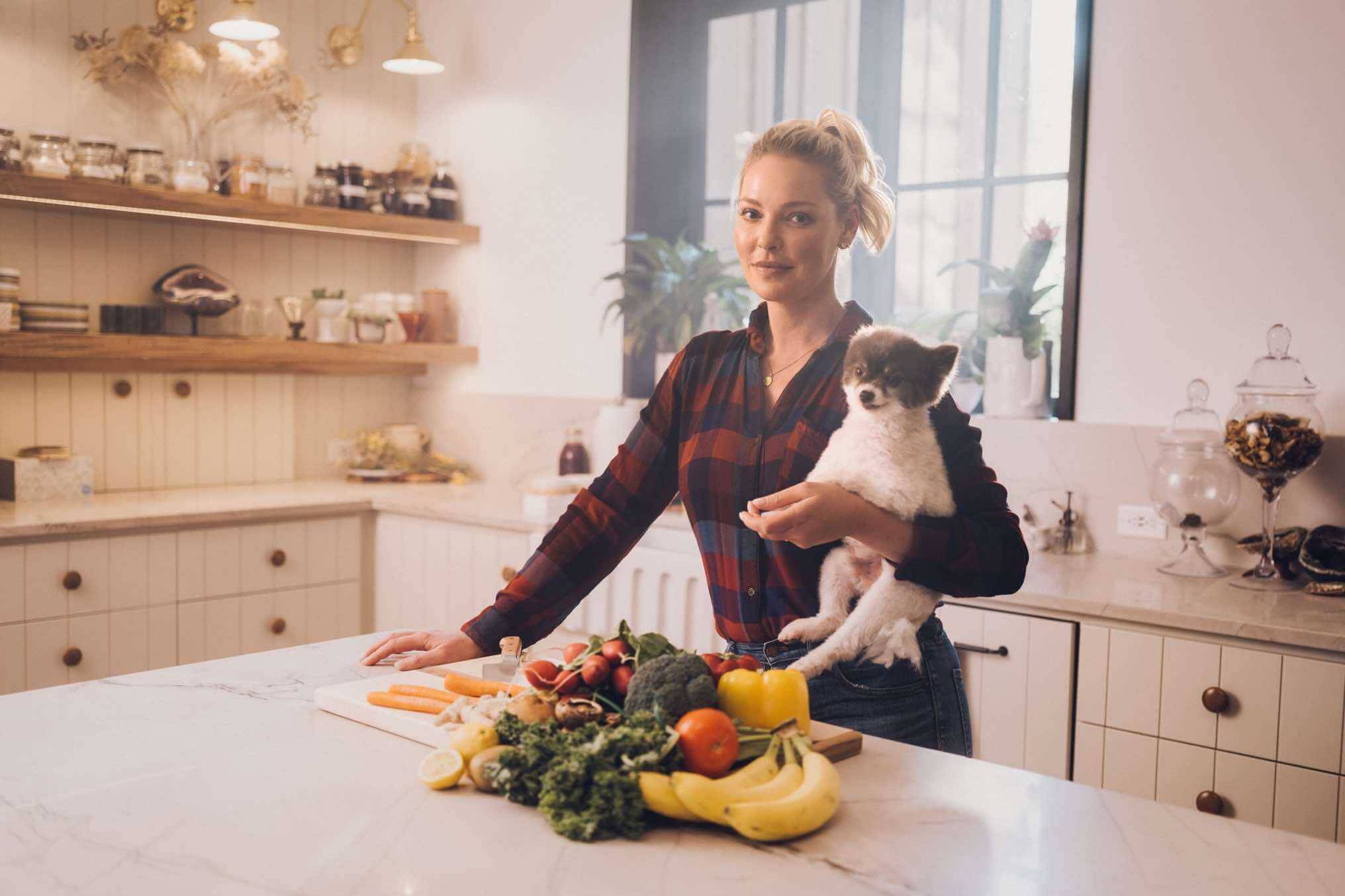 Katherine Heigl launches Badlands Ranch a new premium dog nutrition brand.