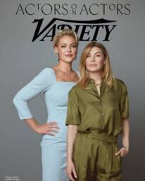 Variety's Actors On Actors series with Katherine Heigl and Ellen Pompeo. Photograph by Greg Swales.