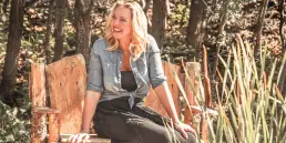 Katherine Heigl relaxing on her ranch in Utah. She narrated a vieo for Salt Lake City's successful bid to host the 2034 Winter Olympics.